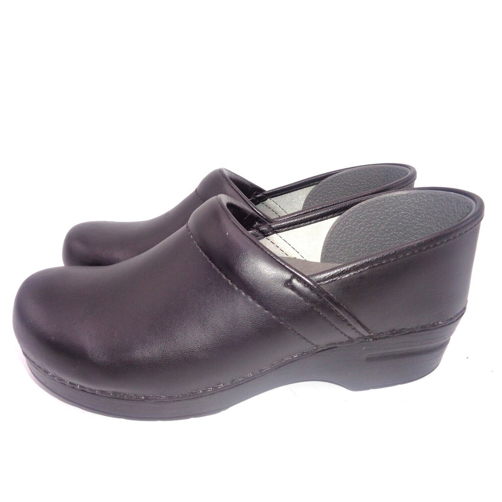 Dansko Professional Comfort Clogs 40/9 Womens Black Leather Shoes